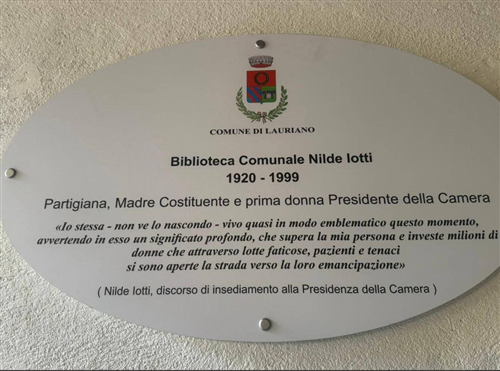 Intitolazione della Biblioteca Civica a Nilde Iotti